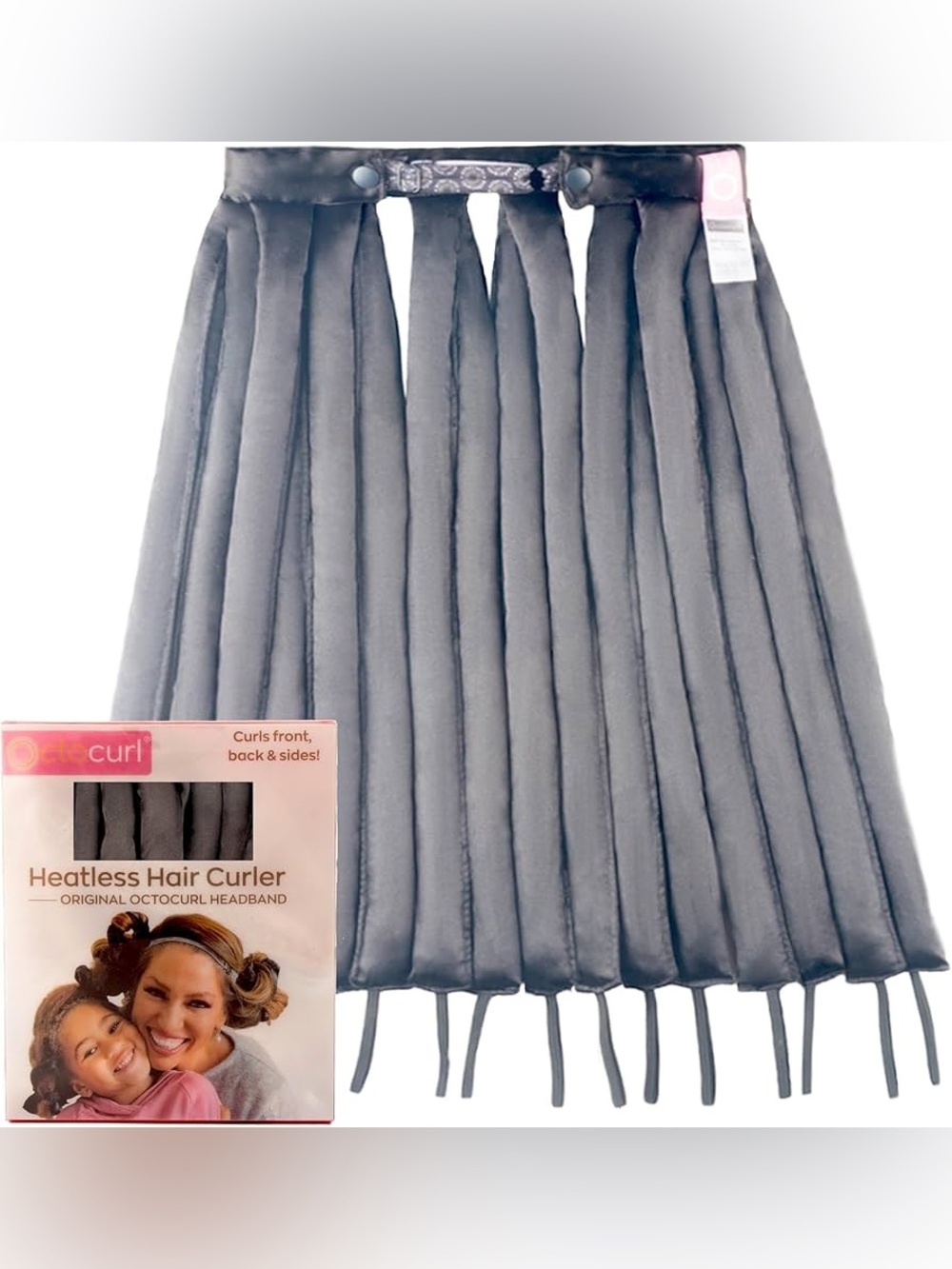 Heatless Hair Curler Octocurl Headband - Gray